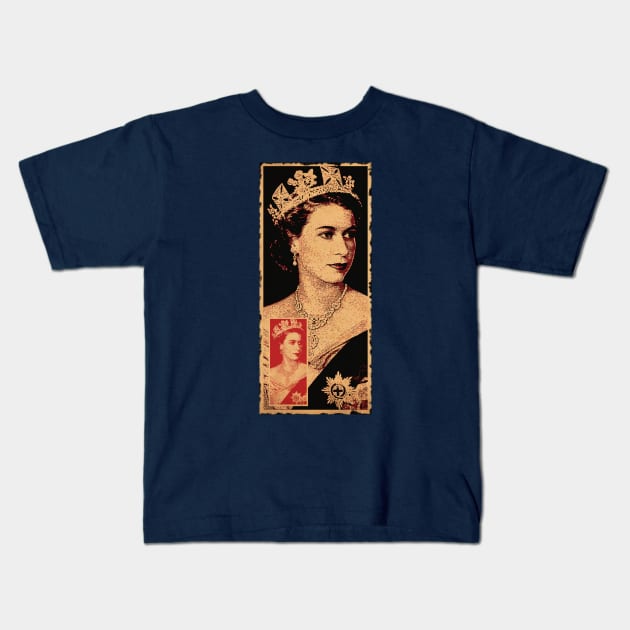 Queen Elizabeth Kids T-Shirt by CTShirts